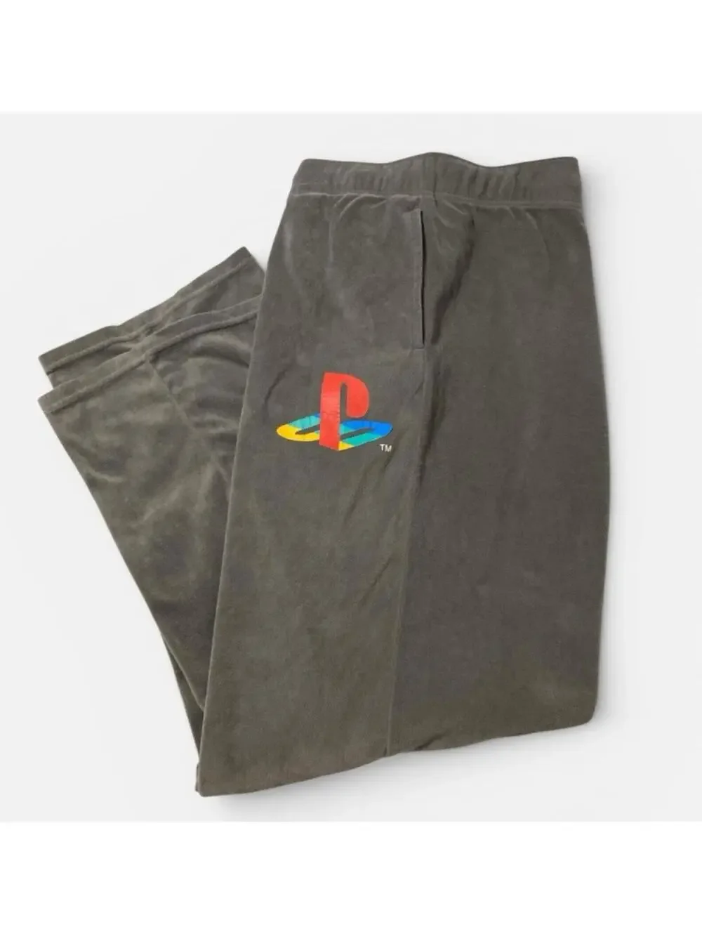 Men’s PlayStation Gray Soft Tough Pullon Polyester Lounge Pants Sz L